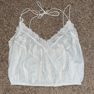 White tank top from free people. Size S.